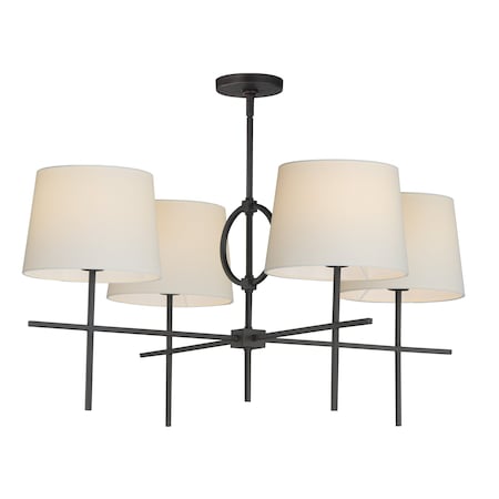 Maxim Lighting Paoli 4-Light Pendant, Charcoal Bronze 27724OFCHL